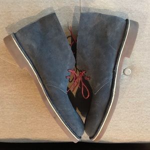 Grey suede Clark’s Chukka boots